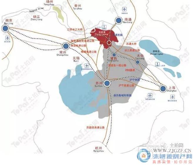 2017年张家港市塘桥镇副城区(高铁新城)重点推介3宗地块