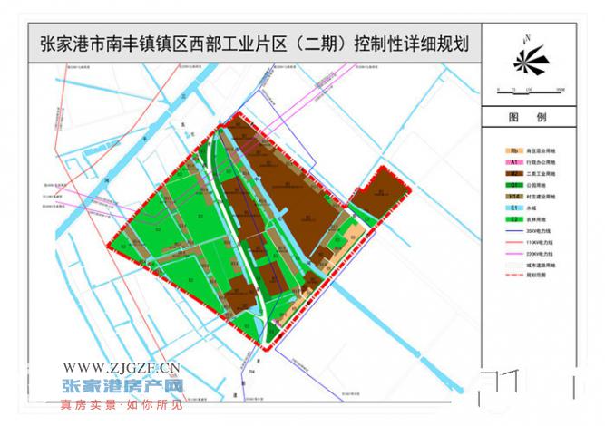 《张家港市南丰镇镇区西部工业片区(二期)控制性详细规划》批前公示及