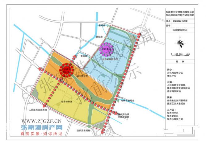 关于张家港市金港镇后塍核心区及北部区域控制性详细规划进行报批前